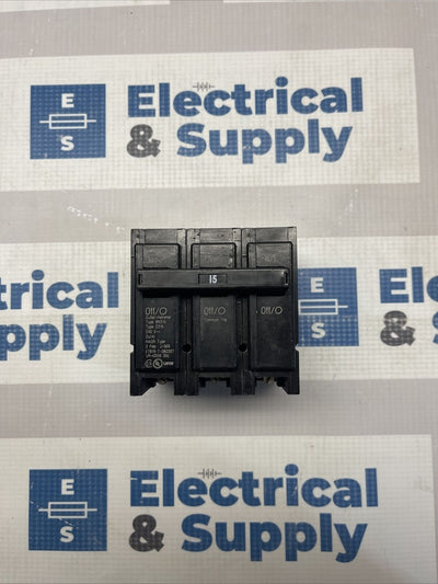 Br315 Eaton Cutler Hammer 3 pole 15amp snap in breaker Pullout