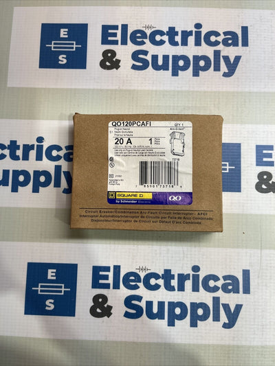 Square D QO120PCAFI 20 Amp 1 Pole Arc Fault Circuit Interrupter Circuit Breaker
