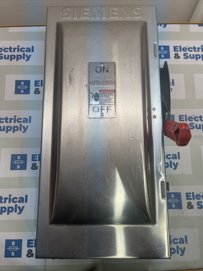 SIEMENS HF323S 100A 250V 3P 3W Fuse Disconnect Safety Switch