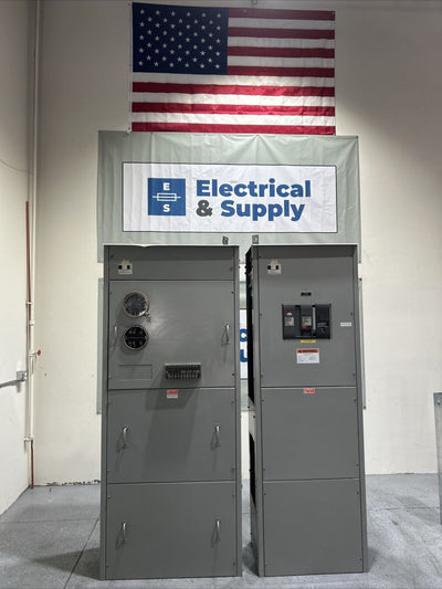 800 Amp 480y/277 Industrial Electric MFG Meters Main With Pull Section