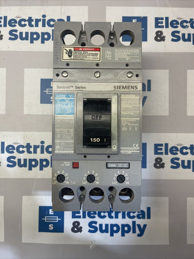 FXD63B150 Siemens 3 Pole 150A 600VAC 35KA Sentron Series Circuit Breaker SRPLS