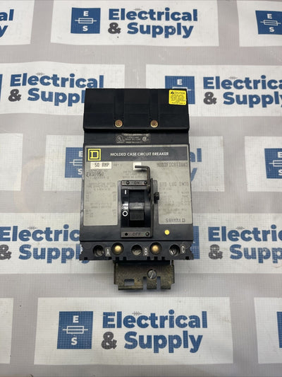 FH36050 Circuit Breaker 50 Amp 600V 3 Pole Square D
