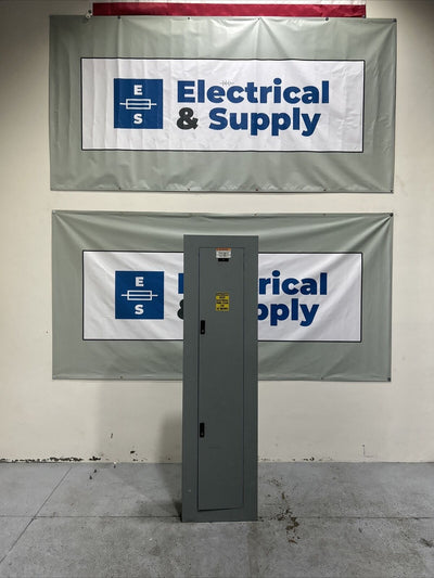 400 AMP MAIN BREAKER PANELBOARD GE 208Y/120 AQU3424RCX W/2 Submains