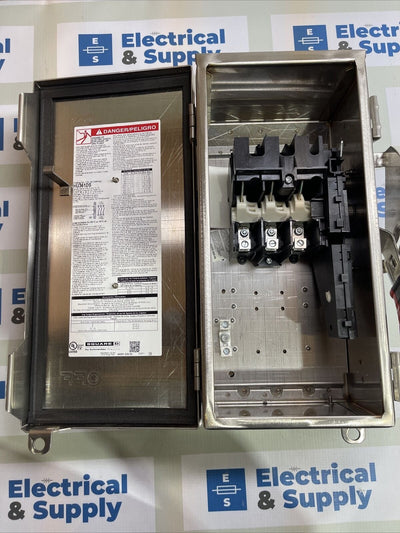 Square D HU361DS Heavy Duty Safety Switch Non-Fusible Stainless Steel, New!