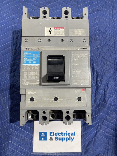 ITE Siemens Sentron MD63F800 Breaker 800 Amp Max 600 Volt 3 Pole 500 Amp Trip