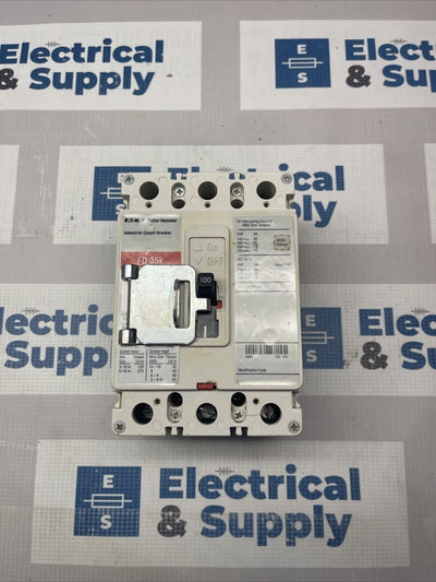 FD3100 Cutler-Hammer Eaton FD 35k 100A Circuit Breaker NEW Surplus