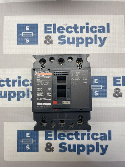 NENL34050 , Merlin Gerin. Circuit Breaker, 3 Pole, 3 Ph, 50A, 480V