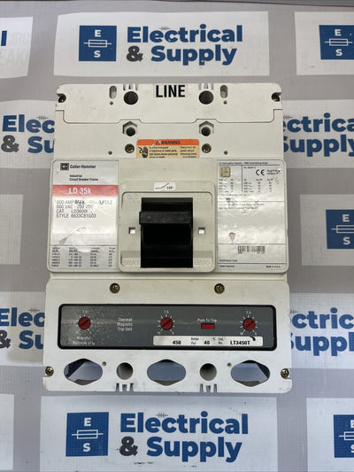 LD3600F Cutler,Eaton, Westinghouse 450A 600V Recon LT3450T