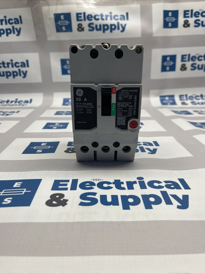 GE TEYL3050B 50A 480V 3 Pole 65kA Molded Case Circuit Breaker New Pullout