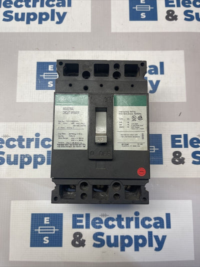 TED134020WL  20A, 480V, 250VDC, 3 POLE  INDUSTRIAL CIRCUIT BREAKER GE