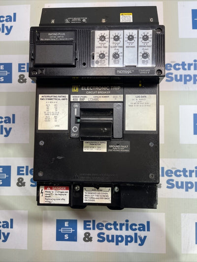 Square D LX36400G 600V 400 A  3P Electronic Trip Circuit Breaker