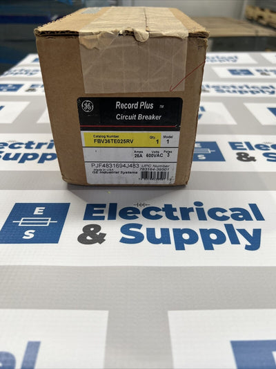 GE FBV36TE025RV 25A 600V 3P 65/35/22K NEW