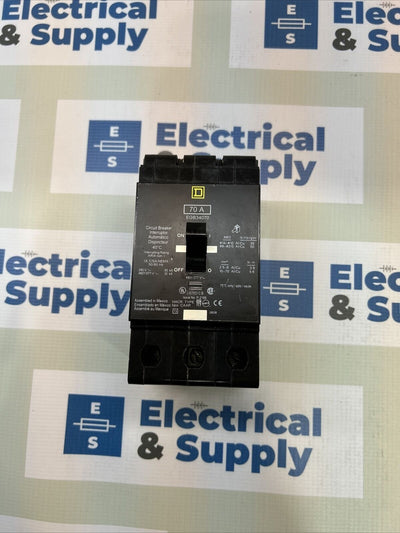 SQUARE D EGB CIRCUIT BREAKER EGB34070 70AMP 480VOLT 3POLE
