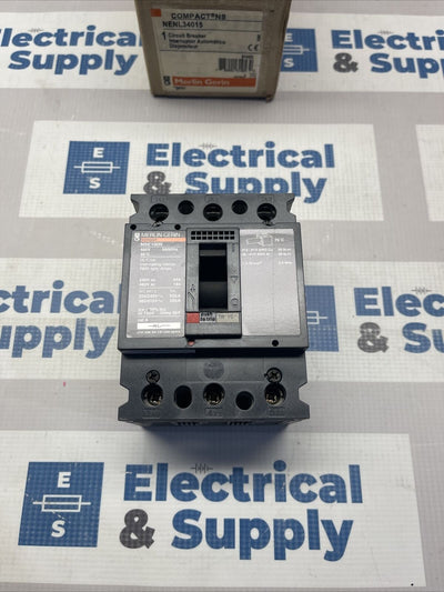 NENL34015 Merlin Gerin  15A 480V 50/60Hz 3 Pole NSE100N Circuit Breaker