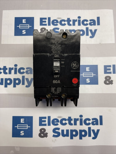 GE TEY360 3 Pole 60 Amp Circuit Breaker 480/277 VAC 14KA, 240 VAC 65KA