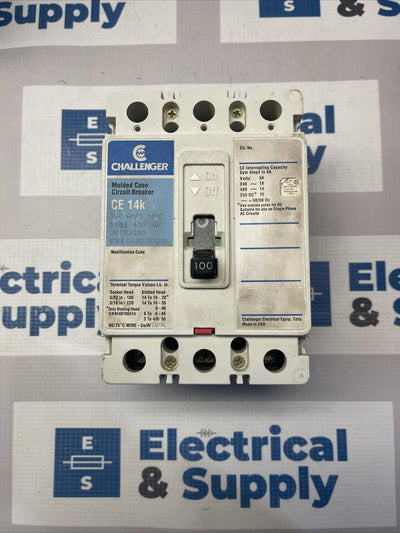 CHALLENGER CE3100 CIRCUIT BREAKER 100A CE 14k