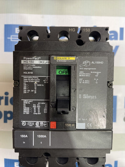 HGL36150 CIRCUIT BREAKER 150 AMP 240 VAC