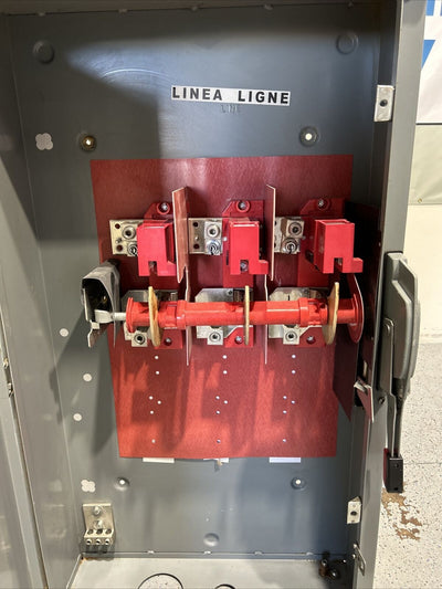 Square D HU365R 400 Amp 600V 3P 3R Disconnect Rainproof