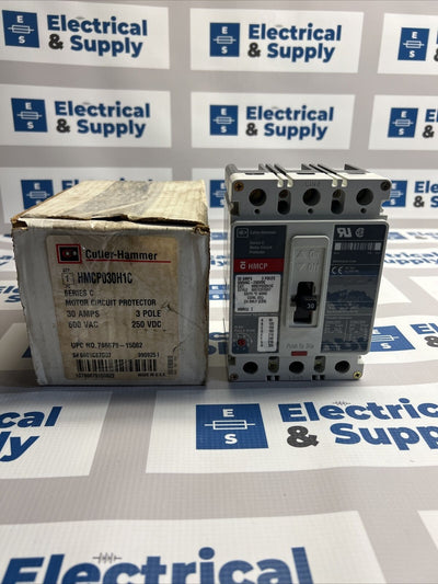 HMCP030H1C EATON 30AMP 600VAC/250VDC 3POLE CIRCUIT BREAKER NIB