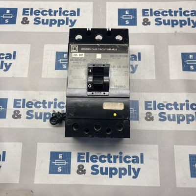 SQUARE D KAL362251021 U 225A 480V 3P 25K USED 120V SHUNT TRIP