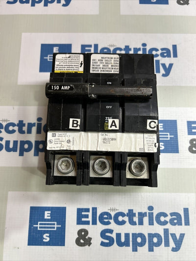 QOB3150VH 150A 3 Pole 240V Circuit Breaker  Square D