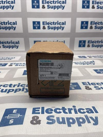LGB3B015B SIEMENS 3 POLE 15AMP 480V CIRCUIT BREAKER NEW