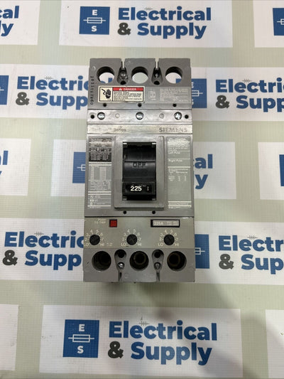 HFD63F250 SIEMENS CIRCUIT BREAKER 225 AMP TRIP 3 POLES 600VAC