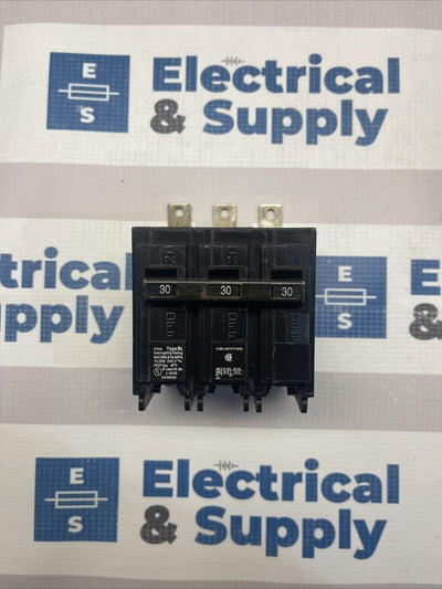 Siemens B330 30 AMP 240 V 3 Pole Bolt In Circuit Breaker Used Good Condition