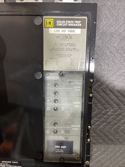 PEF1236LSG PE Square D Circuit Breaker 3 pole 800 amp PE120800rp