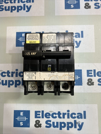 QOB3125VH Square D 125 Amp 3 Pole 240V Circuit Breaker