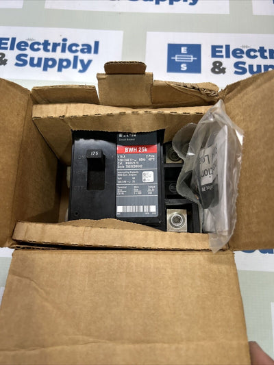 BWH2175 Main Circuit Breaker Eaton Bolt-On  Type BWH  175 Amp- 2-Pole - NEW