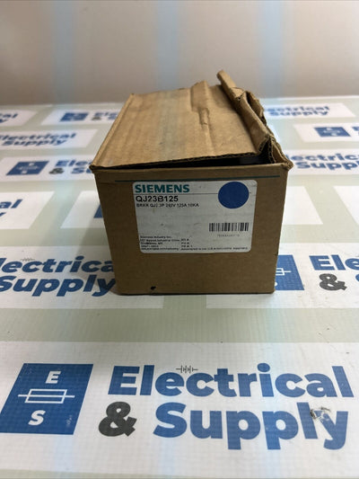 QJ23B125 3 POLE circuit breaker 125A 240 Vac Siemens