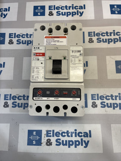 HKD3400F Eaton 600 Volt, 3 Pole, Circuit Breaker With Trip KT3200T New Surplus