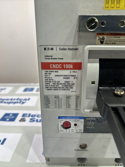 CNDC312t33wc11p08s02 Eaton Molded Case Circuit Breaker ~ 1200 Amp Surplus