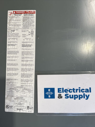 SQUARE D D325N disconnect 400A 3P 240VAC TYPE 1 ENCLOSURE 400 AMP 240 nonfusible