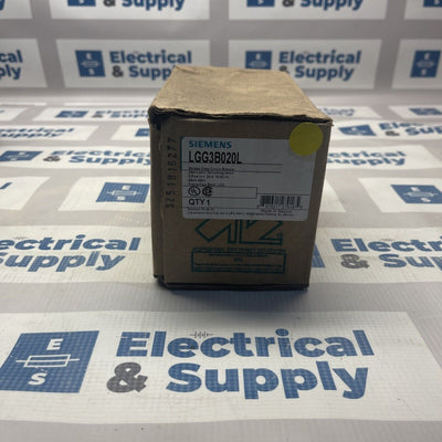 Siemens LGG3B020L 3 Pole 20 Amp Circuit Breaker New New Surplus LGG