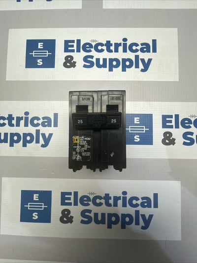 Square D HOM225 Circuit Breaker Homeline 2 Pole 25A 10kA 120/240 V Pullouts