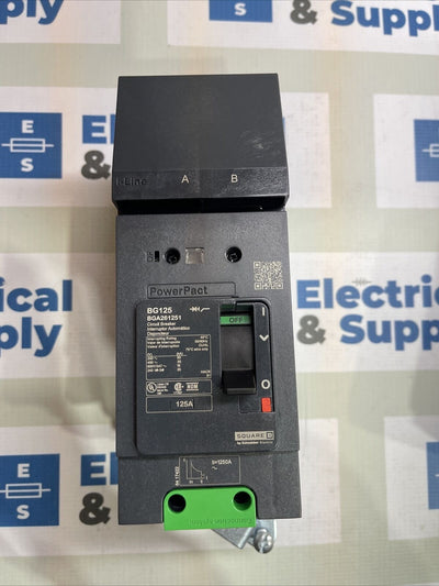 BGA261251 Square D 480V 125A 2p Breaker New In Box