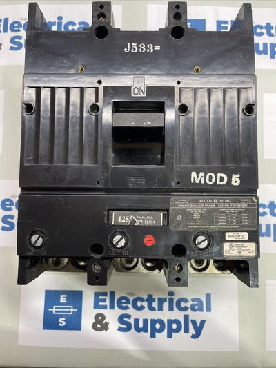 GE TJK436F000, 400 Amp Trip, 600 Volt, 3 Pole, BLACK, Circuit Breaker-