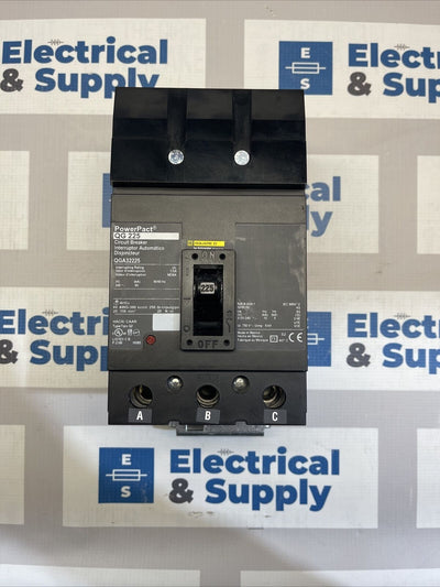 QGA32225 Square D Type 3 Pole 225A 240VAC PowerPact Circuit Breaker