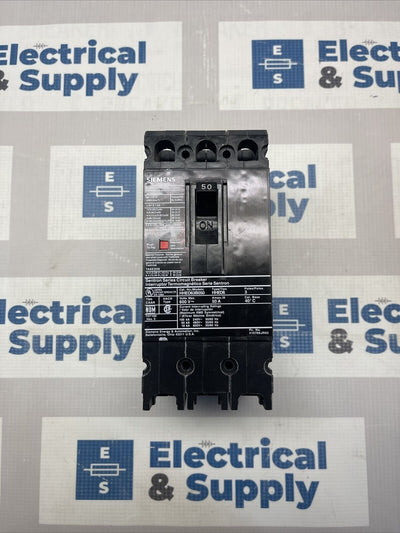 HHED63B050 50 AMP 3P 600V Siemens HHED Bolt on circuit breaker New Surplus