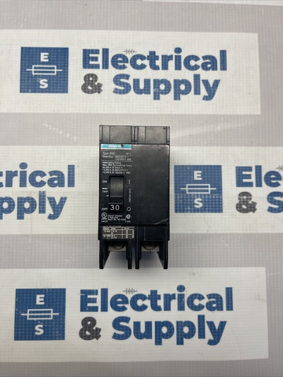BQD230, 2 Pole 30 Amp, 480 VOLT Circuit Breaker, WARRANTY Surplus Siemens