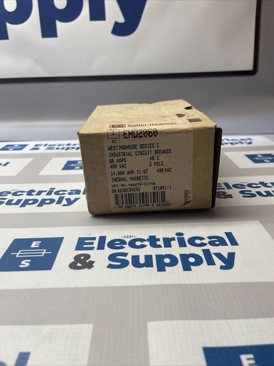 Cutler-Hammer | EHD2060 | 60 Amp | 480 Volt | 2 Pole | Circuit Breaker