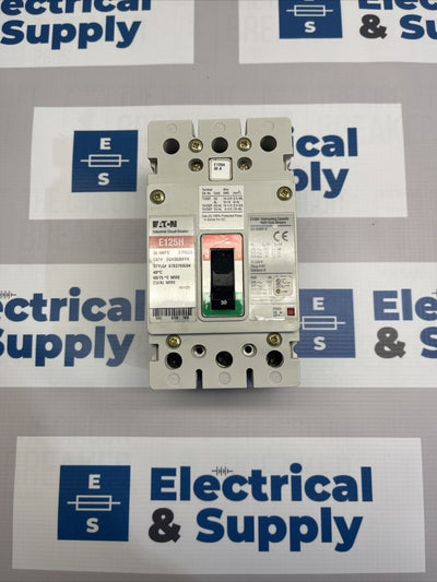 Cutler-Hammer | EGH3030FFG | 30 Amp | 600 Volt | 3 Pole | Series G EGH Circuit Breaker Molded Case WRNTY