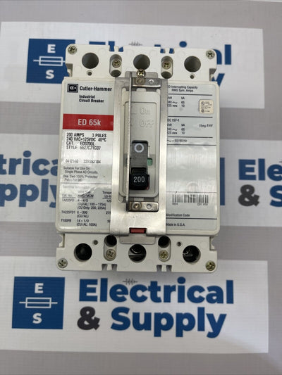 Eaton | ED3200L | 200 Amp | 240 VAC/125 VDC | 3 Pole | Circuit Breaker