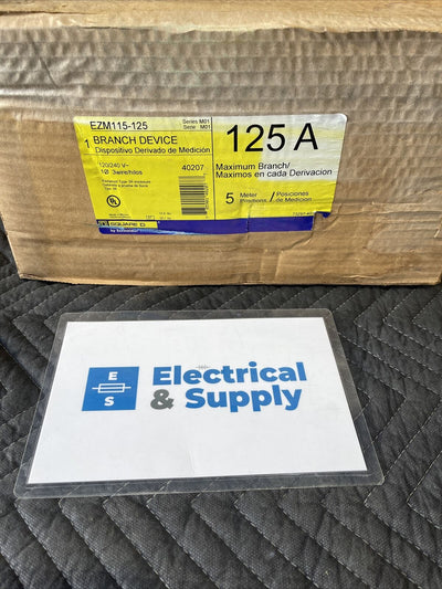 Square D | EZM115-125| 125 Amp | 120/240 Volt | 5 Position N3R Meter Stack