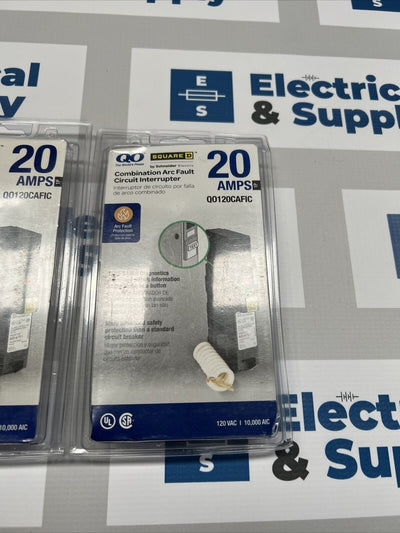 Square D | QO120CAFIC | 20 Amp | 120 Volt | 1 Pole | Circuit Breaker