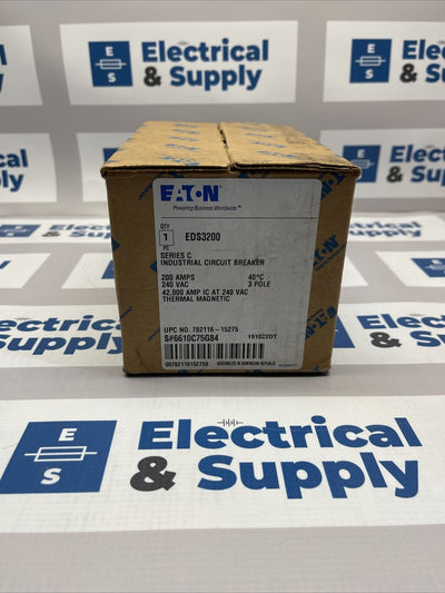 Cutler-Hammer | EDS3200 | 200 Amp | 240 Volt | 3 Pole | New in Box Circuit Breaker