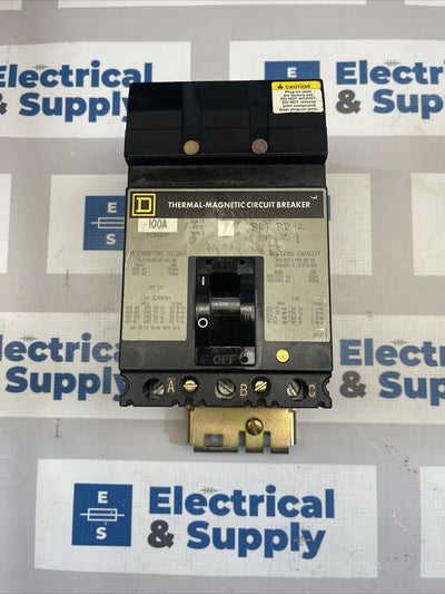 Square D | FC34100 | 100 Amp | 480 VAC | 3 Pole | 65k I Line Circuit Breaker | Warranty