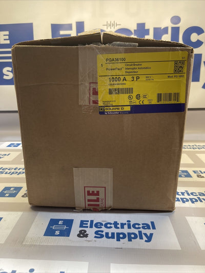 Square D | PGA36100 | 1000 Amp | 600 Volt | 3 Pole | PowerPact Circuit Breaker